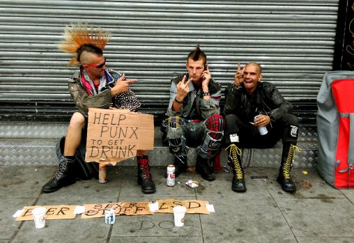 Camden Town punks in London 2017